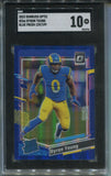 2023 Byron Young Donruss Optic BLUE PRIZM RATED ROOKIE 129/199 RC SGC 10 #266 Los Angeles Rams 2794
