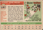 1955 Bob Miller Topps #157 Philadelphia Phillies BV $30