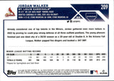 2023 Jordan Walker Topps Chrome ROOKIE RC #209 St. Louis Cardinals 26
