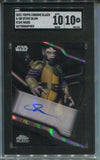 2022 Steve Blum as Zeb Orrelios Topps Chrome Black AUTO AUTOGRAPH SGC 10/10 #A-SB