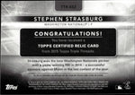 2015 Stephen Strasburg Topps Triple Threads TRIPLE JERSEY 33/36 RELIC #TTR-SS2 Washington Nationals