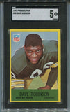1967 Dave Robinson Philadelphia SGC 5 #80 Green Bay Packers 6909