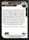 2023 Topps Chrome Star Wars Autograph Indira Varma as Tala Durith #14 AUTO 2
