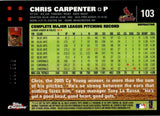 2007 Chris Carpenter Topps Chrome WHITE REFRACTOR 103/660 #103 St. Louis Cardinals