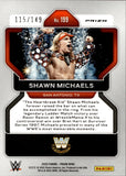 2022 Shawn Michaels Panini Prizm WWE PURPLE 115/149 #199 WWE HOF