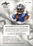 2024 Austin Simmons Leaf Trinity GREEN FOIL AUTO 07/25 AUTOGRAPH #BA-AS2 Ole Miss Rebels