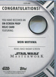 2022 Mon Mothma Topps Masterwork ON SCREEN ROGUE ONE PROP RELIC #OSPR-MM