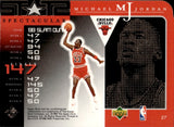 1998-99 Michael Jordan Upper Deck SPECTACULAR STARS #27 Chicago Bulls HOF
