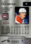 2024-25 Cole Caufield Skybox Metal Universe PRECIOUS METAL GAMES PMG RED 013/100 #98 Montreal Canadiens