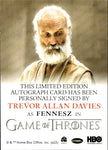 2022 Trevor Allan Davies as Fennesz Rittenhouse Game of Thrones The Complete Series 2 FULL BLEED AUTO AUTOGRAPH #_TADA 1