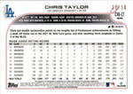2022 Chris Taylor Topps Chrome GOLD WAVE VETERAN AUTO 11/50 AUTOGRAPH #CV-CT Los Angeles Dodgers
