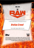 2025 Brutus Creed Topps Chrome WWE RED BRAND GOLD GEOMETRIC REFRACTOR AUTO 26/50 AUTOGRAPH #RBA-BTU Monday Night Raw