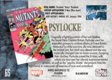 2024 Psylocke Upper Deck Marvel Masterpieces '92 Platinum #65 FIRST COVER APPEARANCE RAINBOW