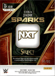 2023 Cora Jade Panini Select WWE RED SPARKS SHIRT 20/99  RELIC #SP-CJD NXT