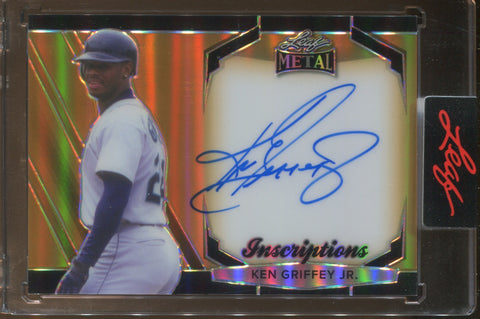 2023 Ken Griffey Jr. Leaf Metal INSCRIPTIONS AUTO 5/50 Seattle Mariners #MI-KGJ