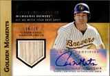 2012 Paul Molitor Topps GOLDEN MOMENTS AUTOGRAPH RELICS BAT AUTO 6/10 Milwaukee Brewers #GMAR-PM
