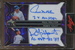 2025 Paul Molitor Robin Yount Leaf Metal DUAL INSCRIPTION AUTO 1/1 Milwaukee Brewers #DI-8