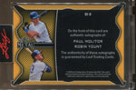 2025 Paul Molitor Robin Yount Leaf Metal DUAL INSCRIPTION AUTO 1/1 Milwaukee Brewers #DI-8