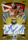 2026 "Hacksaw" Jim Duggan Topps Chrome WWE GOLD REFRACTOR LEGENDARY AUTO 24/50 AUTOGRAPH #LCA-HD WWE HOF