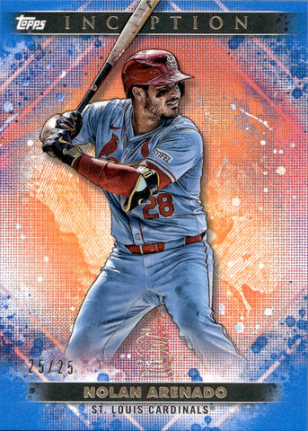 2024 Nolan Arenado Topps Inception BLUE 25/25 #16 St. Louis Cardinals