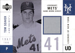 2001 Tom Seaver Upper Deck Legends of New York LEGENDARY METS JERSEY RELIC #LMJ-TS New York Mets HOF