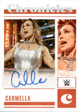 2023 Carmella Panini Chronicles WWE HOLO SILVER AUTO 06/25 AUTOGRAPH #CS-CML Monday Night Raw