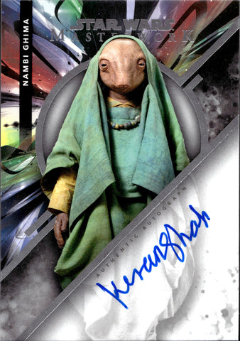 2023 Kiran Shah as Nambi Ghima Topps Star Wars Masterwork AUTO AUTOGRAPH #MWA-KS