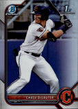 2023 Chase DeLauter Bowman Chome 1ST BOWMAN REFRACTOR #BDC-49 Cleveland Guardians