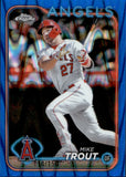 2024 Mike Trout Topps Chrome BLUE LAVA 114/150 #200 Anaheim Angels