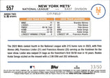 2024 New York Mets Topps Series 2 MOTHER'S DAY PINK BORDER 33/50 #557