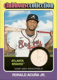 2024 Ronald Acuna Jr. Topps Heritage CLUBHOUSE COLLECTION BAT RELIC #CCR-RAC Atlanta Braves