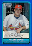 2006 Allen Craig Bowman Chrome 1ST BOWMAN PROSPECT BLUE REFRACTOR 039/199 #DP36 St. Louis Cardinals