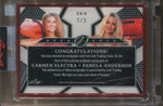 2023 Carmen Electra Pamela Anderson Leaf Decadence CO-STAR DUAL AUTOGRAPHS AUTO #CA-6