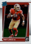 2021 Trey Lance Panini Donruss Optic RATED ROOKIE RC #203 San Francisco 49ers 7