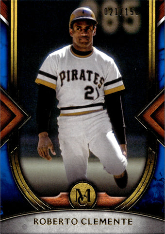 2022 Roberto Clemente Topps Museum Collection SAPPHIRE BLUE 021/150 JERSEY NUMBER #89 Pittsburgh Pirates HOF