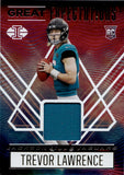 2021 Trevor Lawrence Panini Illusions GREAT EXPECTATIONS ROOKIE JERSEY RELIC #GE-TL Jacksonville Jaguars