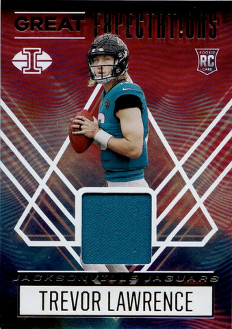 2021 Trevor Lawrence Panini Illusions GREAT EXPECTATIONS ROOKIE JERSEY RELIC #GE-TL Jacksonville Jaguars