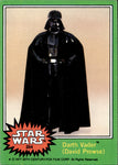 1977 David Prowse as Darth Vader Topps Star Wars #254 1