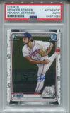 2020 Spencer Strider Bowman Chrome Draft 1ST BOWMAN PSA/DNA AUTHENTIC AUTO AUTOGRAPH #BD-20 Atlanta Braves 3026