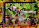 2025 Nolan Gorman Topps Chrome Sapphire GOLD REFRACTOR 32/50 #80 St. Louis Cardinals