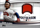 2022 Ozzie Albies Topps Series 1 POSTSEASON PERFORMANCE JERSEY 27/99 RELIC #PPR-OA Atlanta Braves