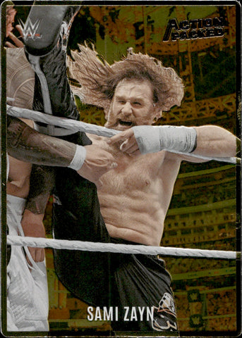 2023 Sami Layn Panini Chronicles WWE GOLD ACTION PACKED #AP-7 Monday Night Raw