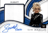 2023 Scarlett Panini Immaculate WWE PREMIUM JUMBO SHIRT AUTO 02/99 AUTOGRAPH RELIC #PM-SL Friday Night Smackdown