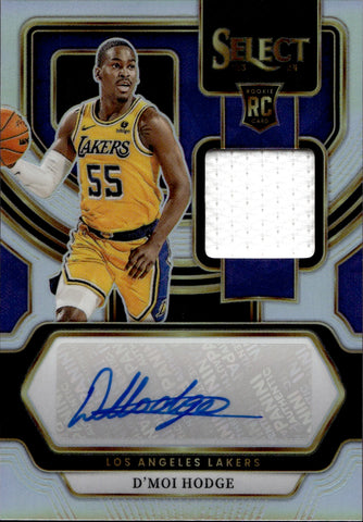2023-24 D'Moi Hodge Panini Select ROOKIE JERSEY SILVER AUTO 133/199 Los Angeles Lakers #RJ-MOI