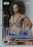 2023 Topps Chrome Star Wars Autograph Naomi Ackie as Jannah #78 AUTO