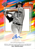 2022 Colson Montgomery Topps Pro Debut FUTURE CORNERSTONES AUTO 13/99 AUTOGRAPH #FC-CM Chicago White Sox