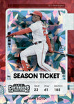 2021 Juan Soto Panini Contenders CRACKED ICE SEASON TICKET 12/23 #72 Washington Nationals