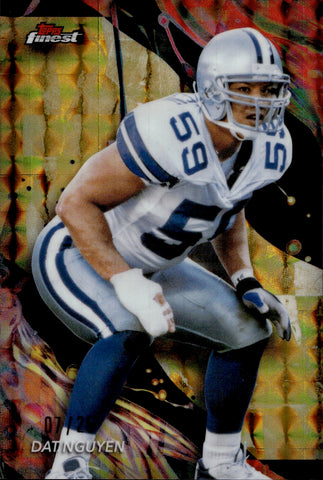 2024 Dat Nguyen Topps Finest GOLD GEOMETRIC REFRACTOR 7/25 Dallas Cowboys #111