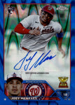 2023 Joey Menses Topps Chrome BLUE RAYWAVE ROOKIE AUTO 094/150 AUTOGRAPH RC #AC-JM Washington Nationals