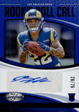 2024 Blake Corum Panini Certified BLUE ROOKIE ROLL CALL AUTO 26/75 AUTOGRAPH RC #RRC-BCM Los Angeles Rams
